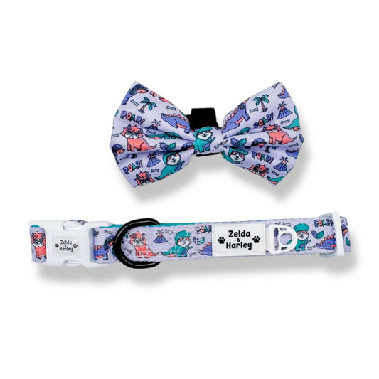 Zelda & Harley Collar Doggosaurus Rex Collar