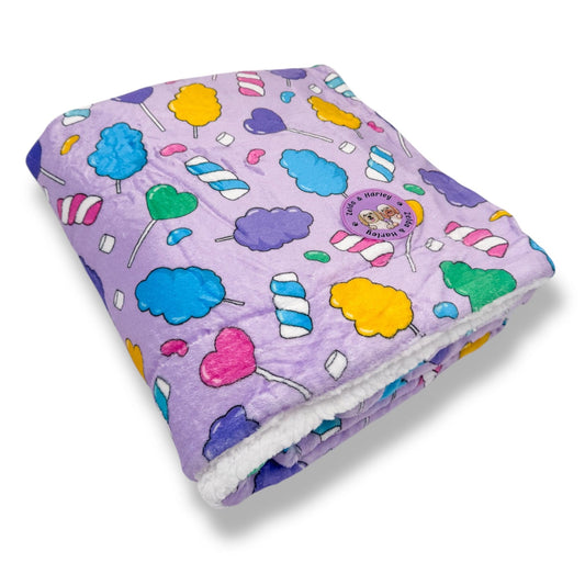 Zelda & Harley Dog Blanket Cotton Candy Dog Blanket