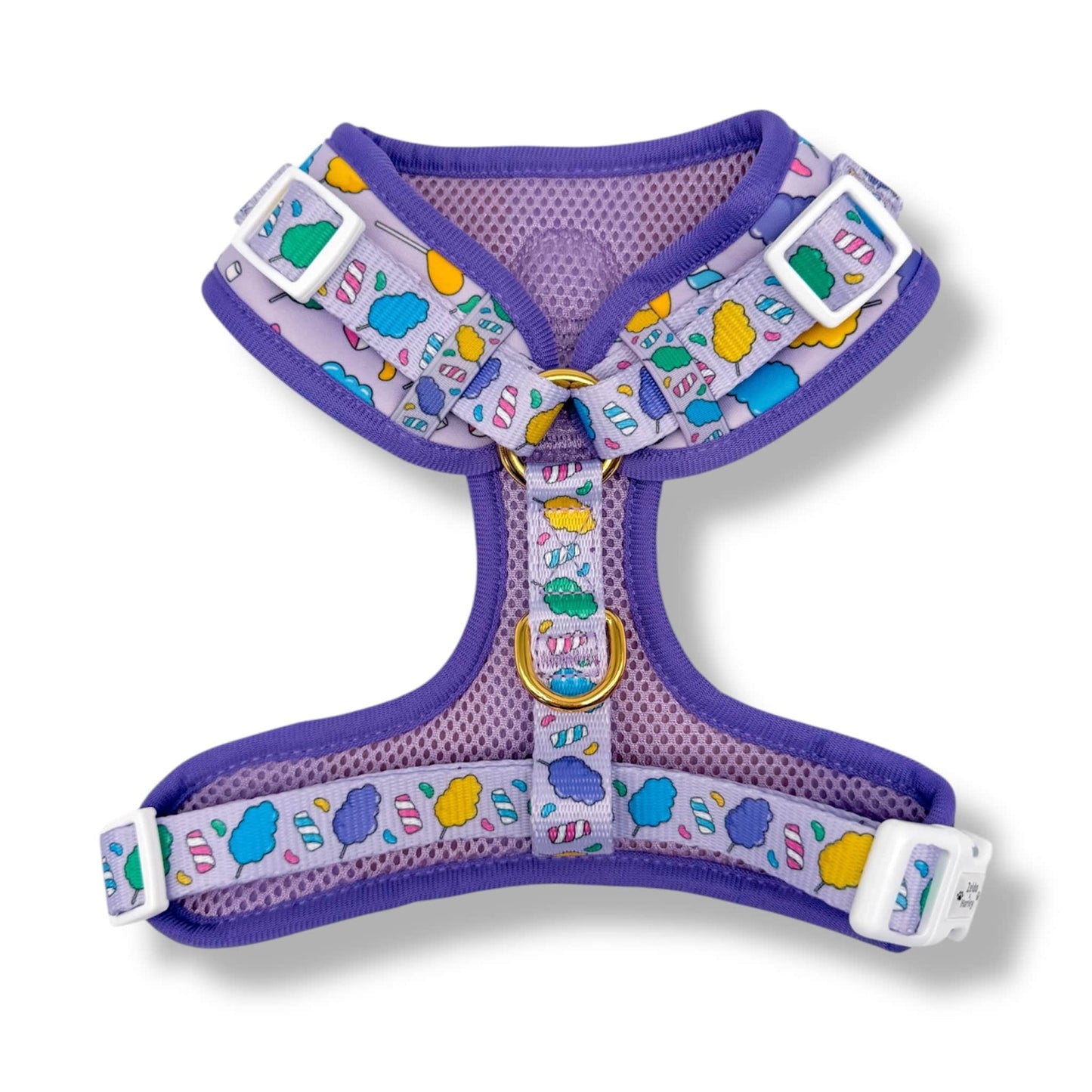 Zelda & Harley Harness Cotton Candy - No Pull Adjustable Dog Harness