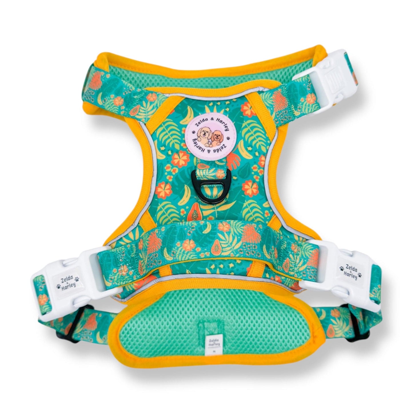 Zelda & Harley Harness Jungle Pawradise | Adventure No Pull Dog Harness
