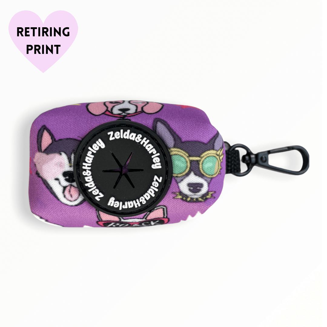 Zelda & Harley Poop Bag Holder Muttallica Poop Bag Holder