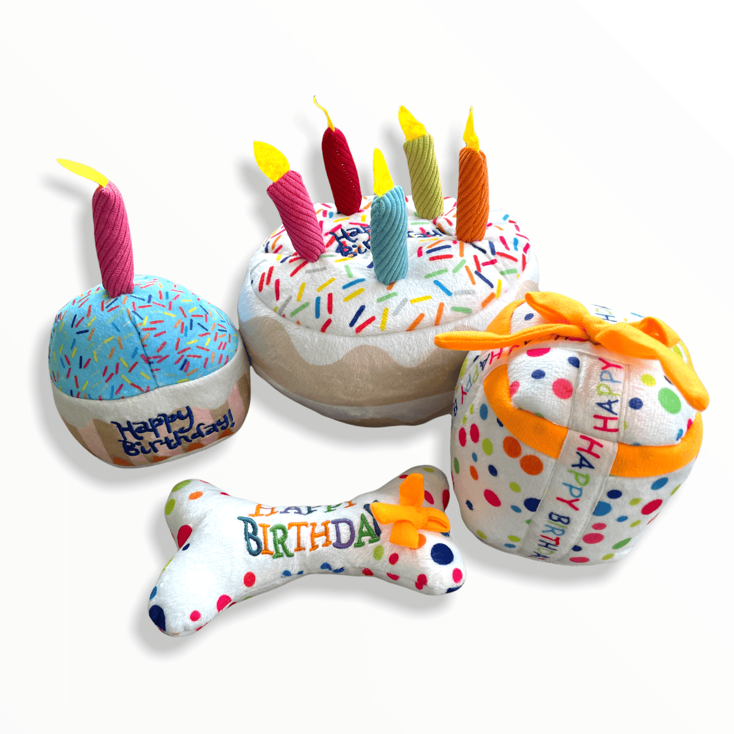 Zelda and Harley Dog Toys Birthday Cupcake