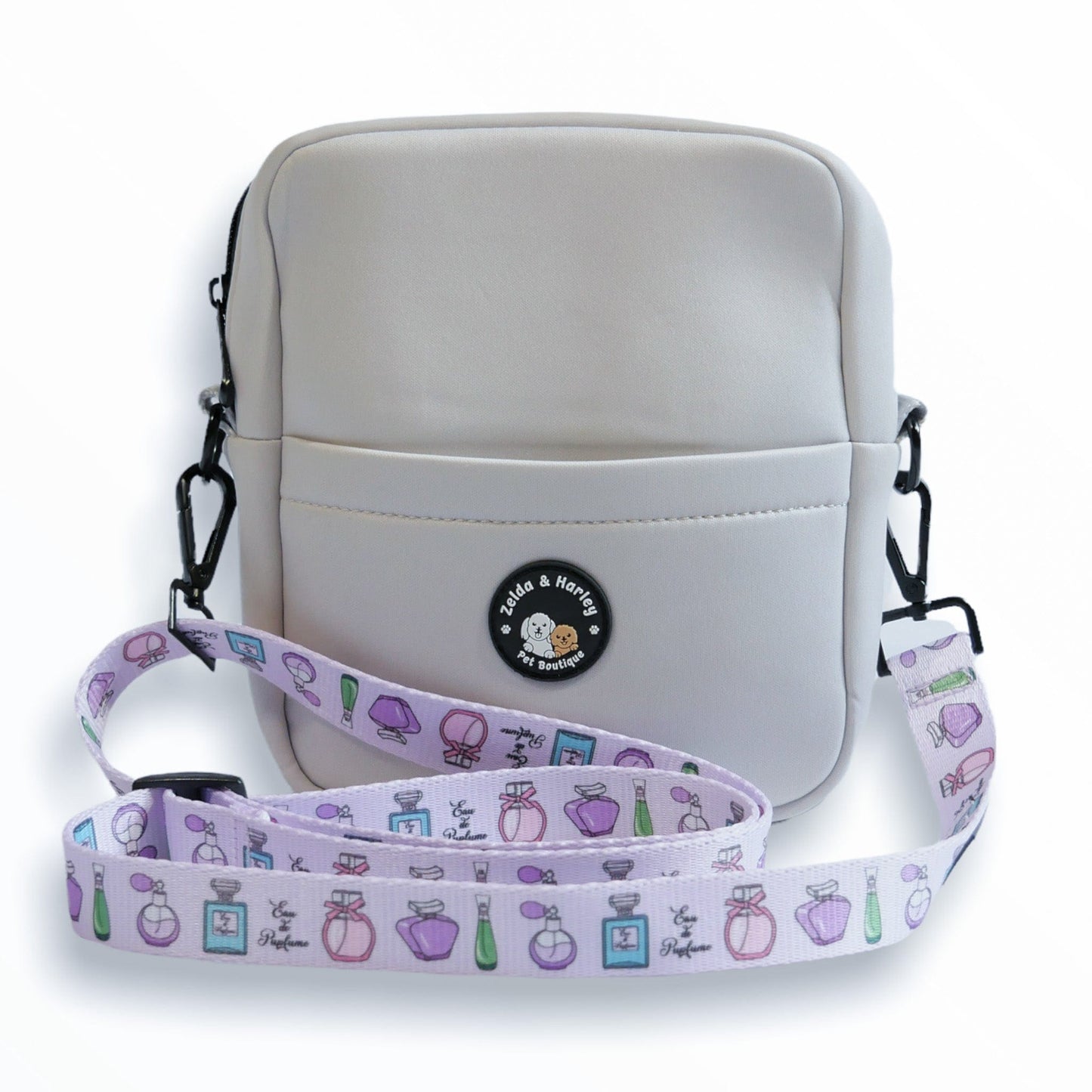 Zelda & Harley Dog Mom Bag - Pale Grey
