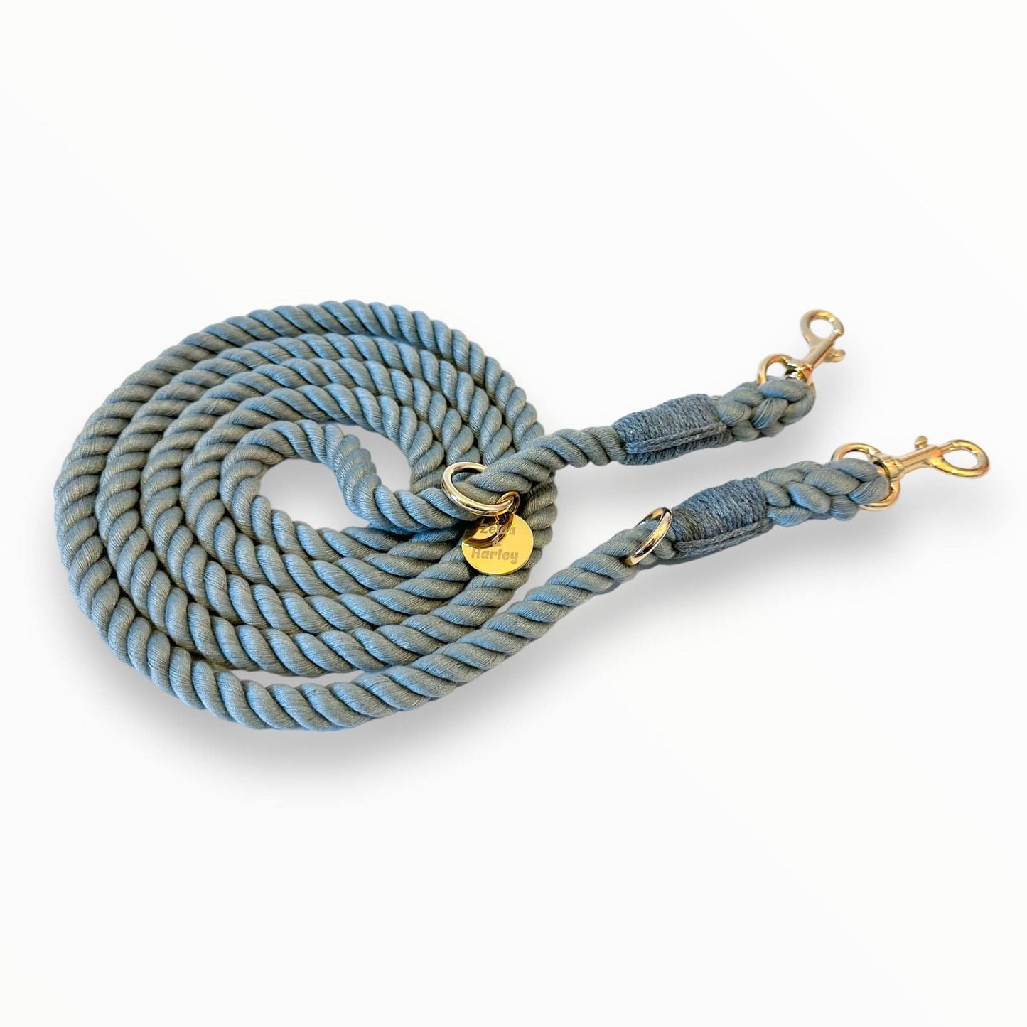 Zelda & Harley Hands Free Rope Leash Hands Free Rope Leash - Grey