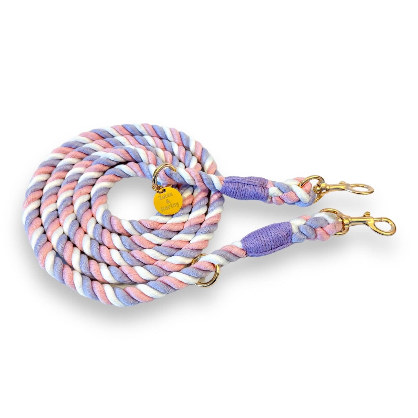 Zelda & Harley Hands Free Rope Leash Hands Free Rope Leash - Marshmallow