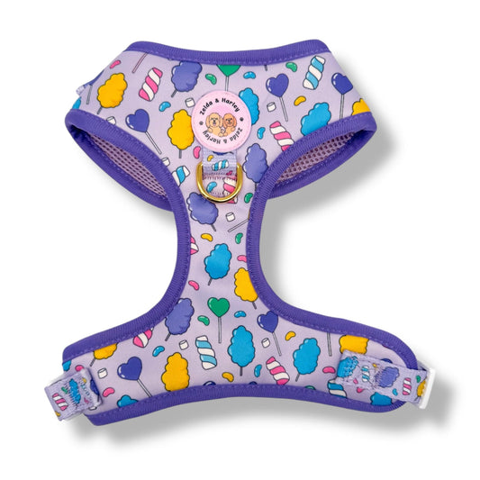 Zelda & Harley Harness Cotton Candy - No Pull Adjustable Dog Harness