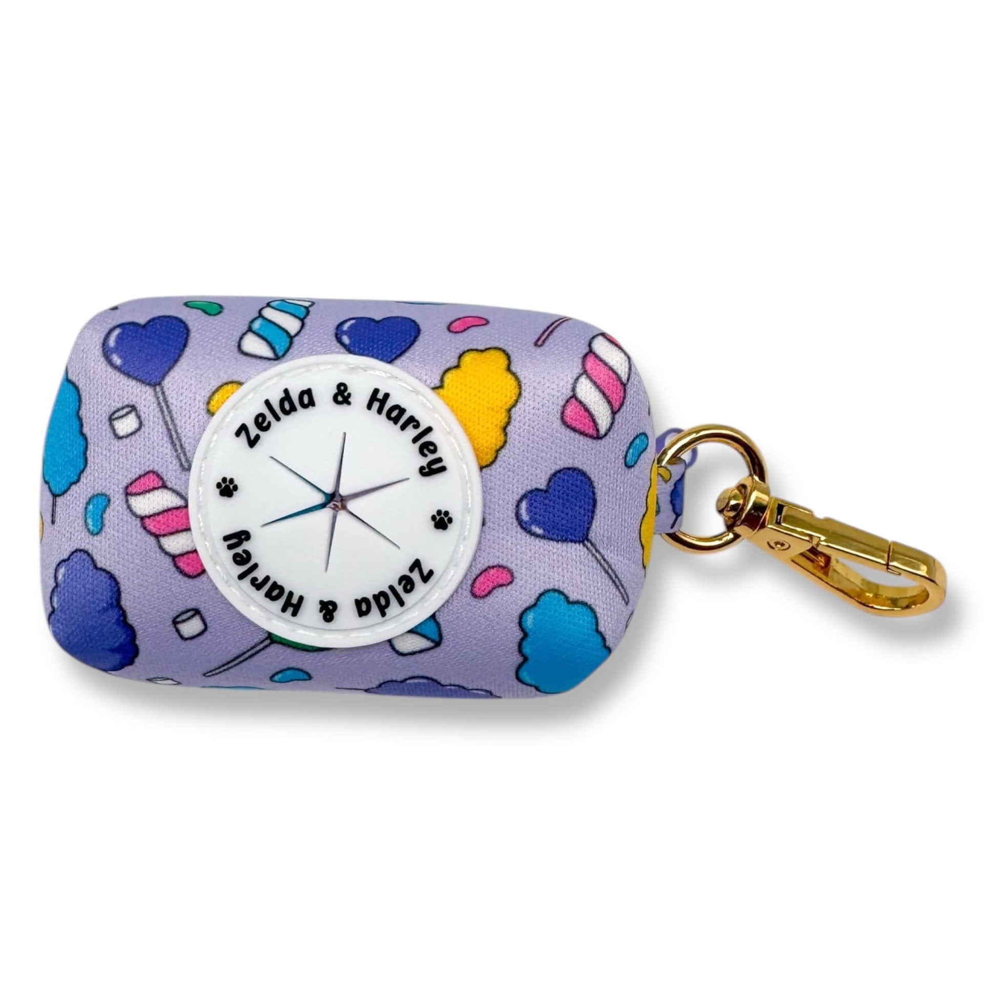 Zelda & Harley Poop Bag Holder Cotton Candy Waste Bag Holder