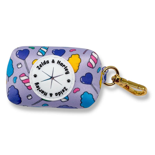 Zelda & Harley Poop Bag Holder Cotton Candy Waste Bag Holder