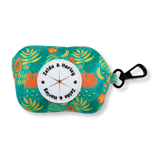 Zelda & Harley Poop Bag Holder Jungle Pawradise Waste Bag Holder