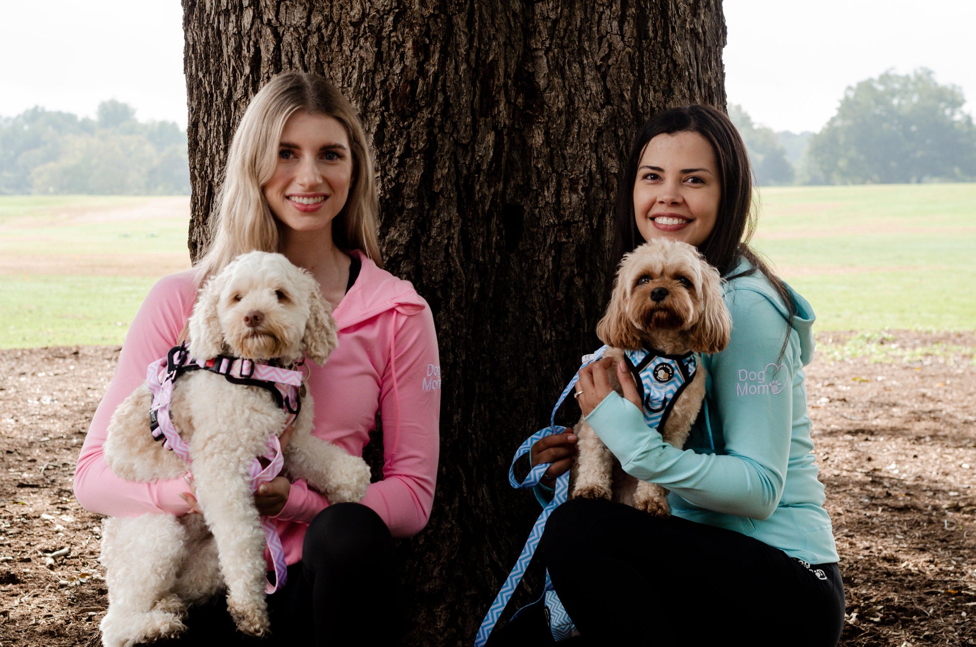 Zelda & Harley Apparel & Accessories Dog Mom Adventures Full Zip Hooded Jacket - Blue