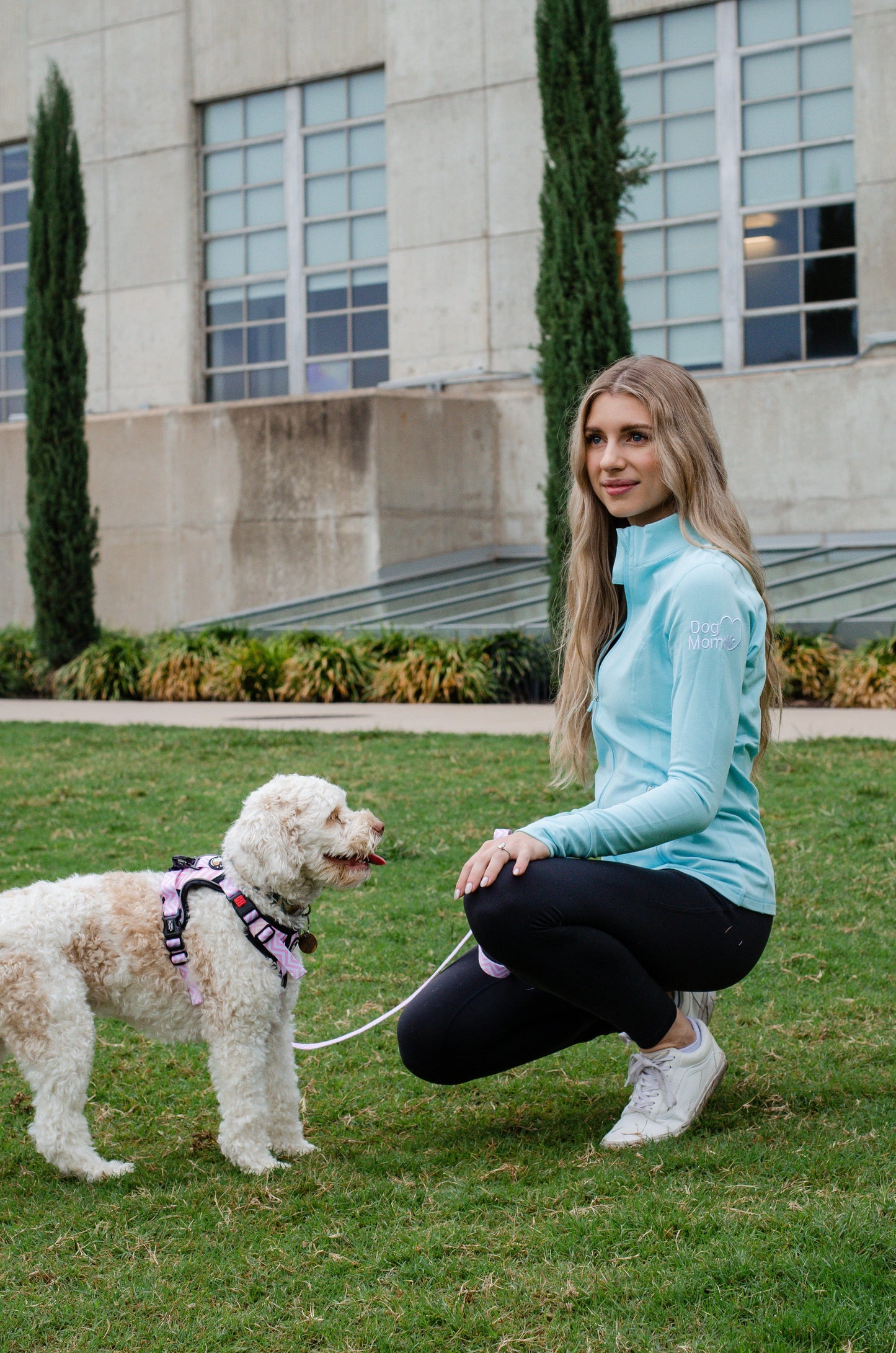 Zelda & Harley Apparel & Accessories Dog Mom Essentials Full Zip Jacket - Blue