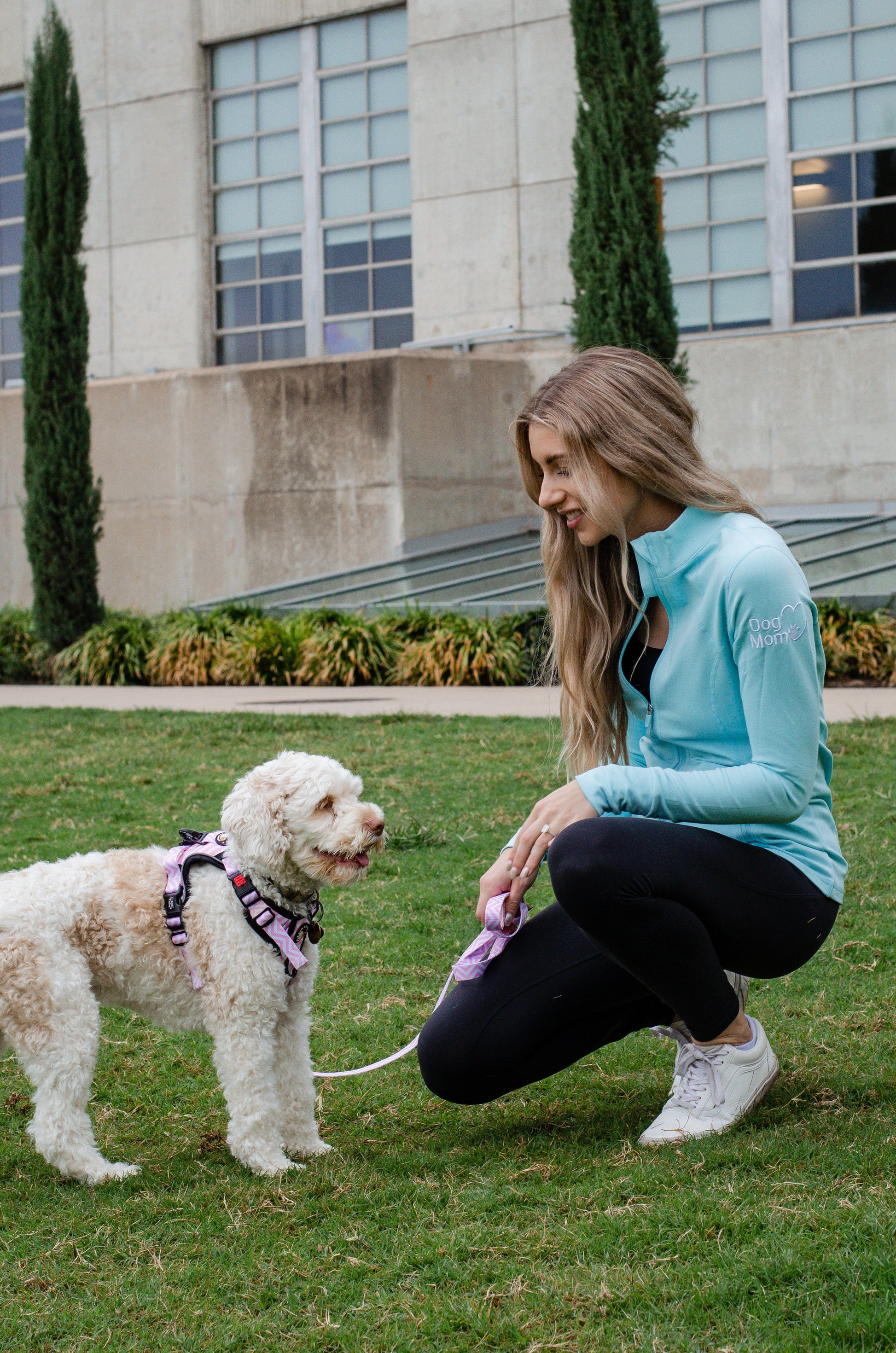 Zelda & Harley Apparel & Accessories Dog Mom Essentials Full Zip Jacket - Blue