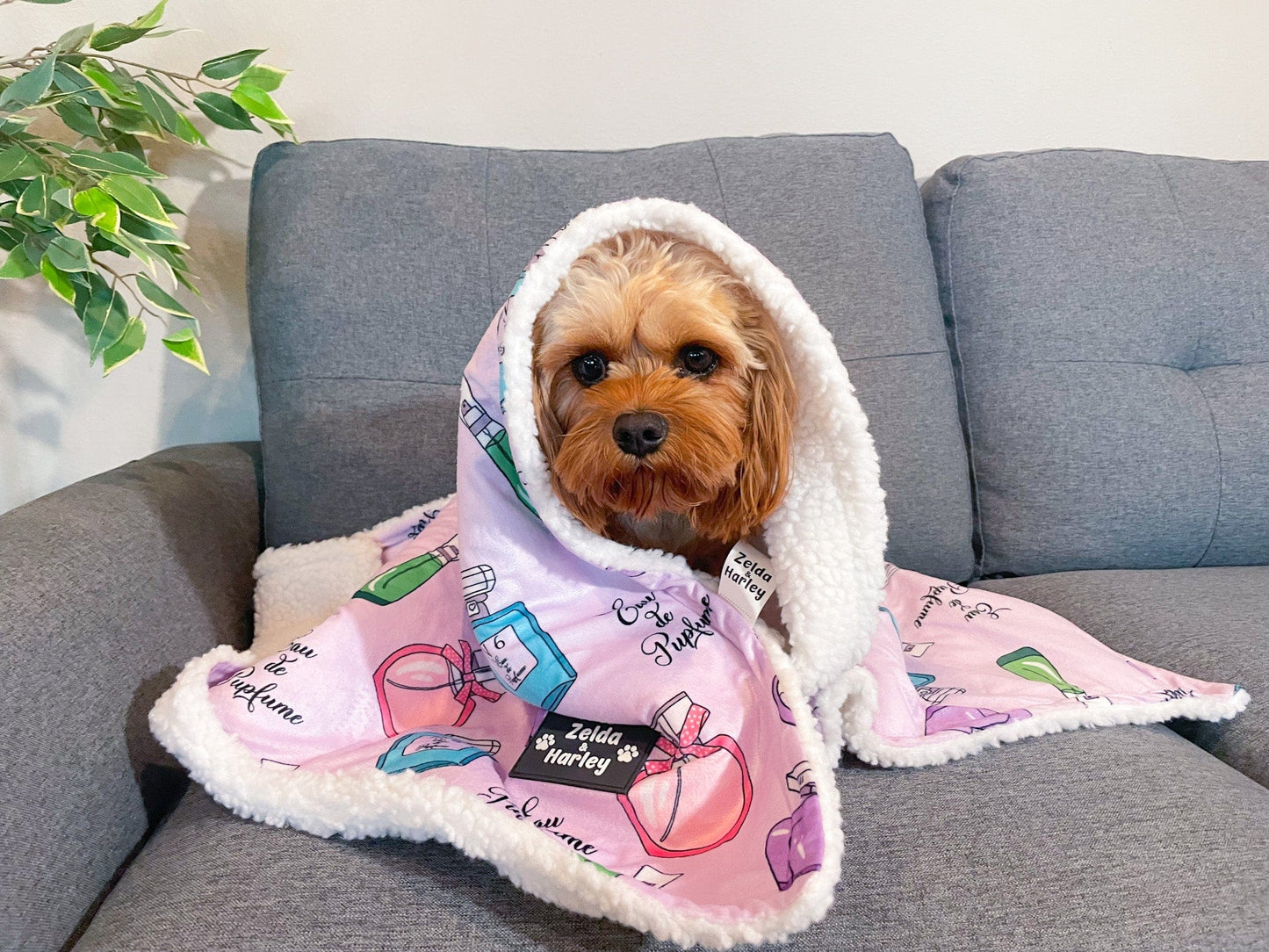Zelda & Harley Eau de Pupfume Dog Blanket