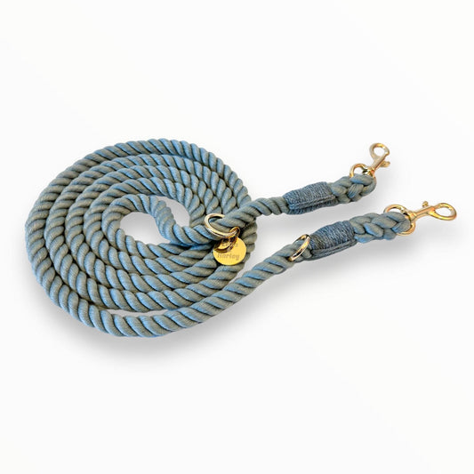 Zelda & Harley Hands Free Rope Leash Hands Free Rope Leash - Grey