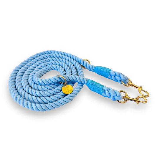 Zelda & Harley Hands Free Rope Leash Hands Free Rope Leash - Sky Blue